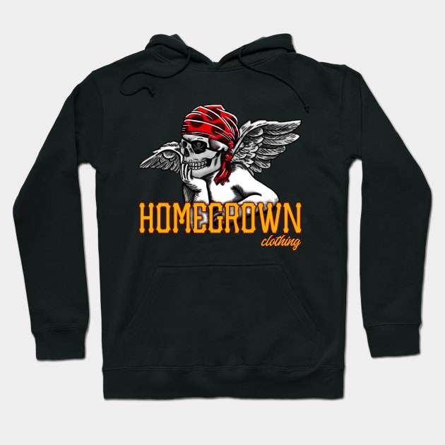 Homegrown Pirate Skull Angel Logo Hoodie by HomegrownClothing